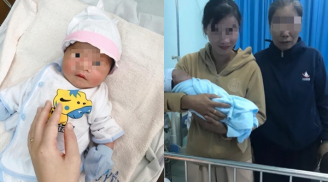 Bà ngoại khóc nghẹn ngào đến bệnh viện đón cháu trai bị mẹ bỏ rơi khi vừa sinh xong