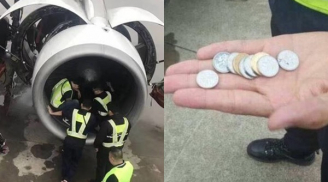 Thấy đồng xu ở gần động cơ máy bay, nhân viên kiểm tra thì phát hiện hành vi khó ngờ của nam hành khách