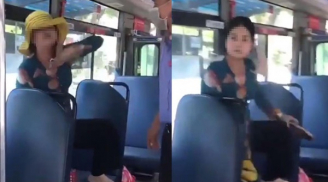 Người phụ nữ mắng chửi mọi người rồi khạc nhổ trên xe buýt giữa mùa dịch