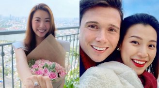 Showbiz 8/3: Á hậu Thúy Vân bất ngờ được bạn trai cầu hôn, MC Hoàng Oanh tiết lộ giới tính con đầu lòng