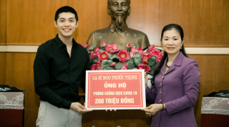 Noo Phước Thịnh ủng hộ 300 triệu cho công tác phòng chống dịch Covid-19 và hạn mặn