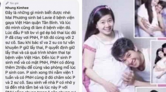 Hình ảnh hiếm hoi của Mai Phương khi mang thai bé Lavie được Phùng Ngọc Huy chăm sóc gây xúc động