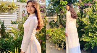 Con gái Quyền Linh khoe vóc dáng như người mẫu trong tà áo dài
