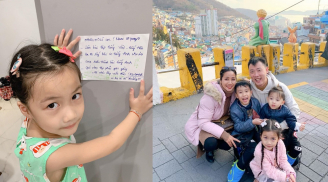 Con gái Ốc Thanh Vân viết thư trả lời mẹ siêu đáng yêu