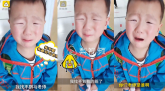 Ngày đầu đi học sau dịch, cậu bé 4 tuổi khóc nức nở... vì quên lớp, quên mặt cô giáo