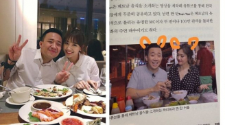 Vợ chồng Trấn Thành – Hari Won lên hẳn sách Hàn Quốc nhưng tên nam MC lại bị ghi sai
