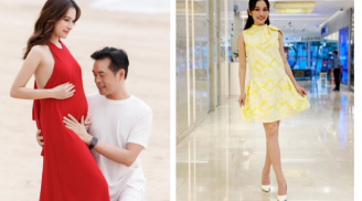 Vợ nhạc sĩ Dương Khắc Linh bị nhắc nhở vì đi giày cao gót ở tháng thứ 4 thai kỳ