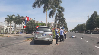 Nghệ An: Xe ô tô biển xanh gây tai nạn với cô gái đi xe máy điện
