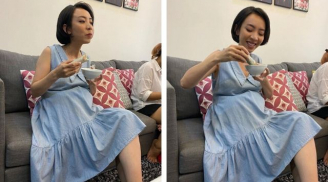 Khoe vòng 2 lớn, Thu Trang úp mở chuyện mang thai lần 2 với lời khẳng định “Andy có em”