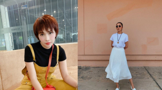 Học sao Việt 'đổi gió' phong cách cho những chiếc áo phông đơn điệu bằng các set đồ sau