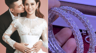 Ông xã Lâm Khánh Chi 'chơi lớn' khi tặng vợ cặp vòng phủ đầy kim cương làm quà sinh nhật sớm