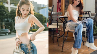 4 mẫu quần jeans độc lạ mà chỉ có Ngọc Trinh mới dám diện