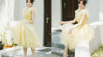 Hari Won tuổi 35 vẫn chẳng ngại diện váy đầm màu pastel đẹp như nữ thần