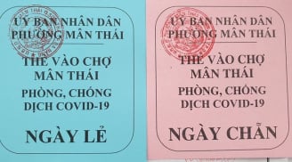 Kể từ ngày 12/8, người dân Đà Nẵng được phát  thẻ đi chợ 3 ngày/lần