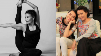 Mẹ Hà Hồ gây choáng với tư thế yoga cực đỉnh ở tuổi 63