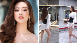 Hoa hậu Khánh Vân bị chê “mặt lạnh như tiền” khi luyện catwalk thi Miss Universe 2020