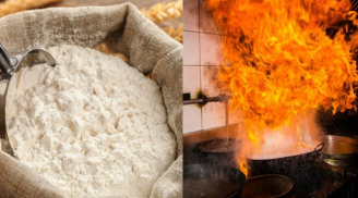Để bột mì ở cạnh bếp gas đang cháy, cẩn thận cả nhà 'nổ tung'