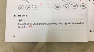 Tranh cãi số 69 khi xoay ngược lại ra số bao nhiêu, đáp án của cô giáo khiến cả nhà 'khó hiểu'