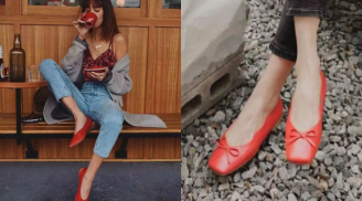 Học gái Pháp sắm cho mình đôi giày màu đỏ, style sẽ chẳng bao giờ nhàm chán mà còn đẹp lên