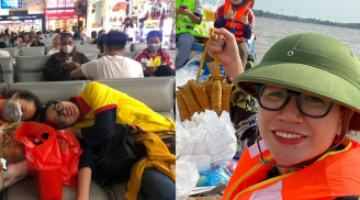 Trang Trần lên tiếng xin lỗi khi chiếm dụng ghế tại sân bay sau khi trở về từ chuyến cứu trợ miền Trung