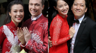 Sao Việt trong tà áo dài đỏ ngày cưới: Bà xã Công Phượng nền nã, Nhã Phương xinh đẹp vô cùng