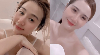 Huyền Lizzie dù đã 30 và qua sinh nở nhưng vẫn khiến ai nấy trầm trồ vì làn da căng mướt