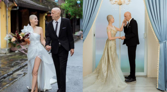 Cô vợ cạo trọc đầu cùng người chồng mắc bệnh ung thư thực hiện bộ ảnh cưới độc đáo