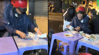 Cụ ông xin ăn cơm thừa tại quán, hành động phía sau khiến mọi người rơi nước mắt