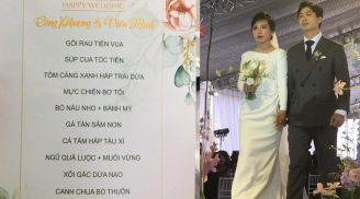 Thực đơn tiệc cưới 11 món đầy dân dã trong đám cưới Công Phượng và Viên Minh ở Nghệ An