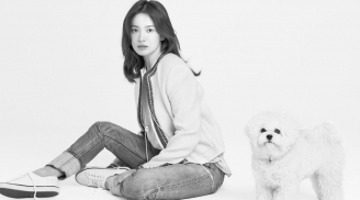 Song Hye Kyo đã biết mặc kiểu quần jeans hack tuổi thêm vài phần
