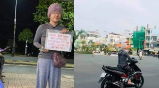 Thiếu nữ cầm biển xin tiền chữa bệnh bị bắt gặp chạy xe máy đi mua vàng: Lòng tốt con người bị lợi dụng