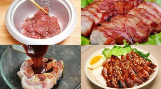 Làm thịt lợn nướng bằng nồi cơm điện, tưởng không ngon nhưng ngon không tưởng