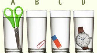 Thử đoán xem: Cốc nào nhiều nước nhất? Trả lời đúng chứng tỏ bạn rất thông minh
