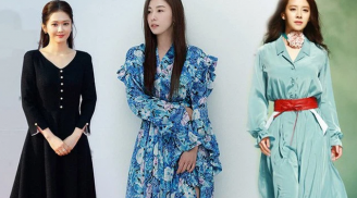 Các 'chị đẹp' U40 xứ Hàn tích cực lăng xê mẫu váy dáng lửng sang chảnh, sành điệu