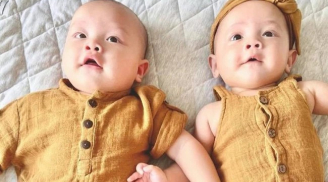 Cặp nhóc tỳ nhà Hà Hồ tiếp tục khiến fan hâm mộ 'tan chảy' khi cùng diện đồ đôi xinh như búp bê