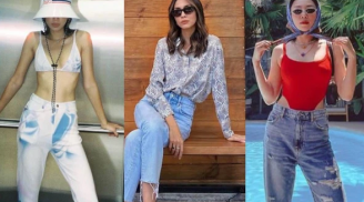 Mới đầu Hè, sao Việt đã tích cực lăng xê các mẫu quần jeans cá tính và sành điệu