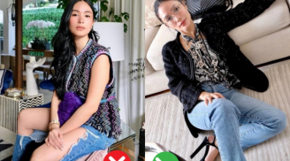 'Bạn thân Hà Tăng' bỗng trở thành thảm họa thời trang chỉ vì ham chiếc quần jeans rách tơi tả