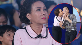 Việt Hương hôn danh thủ Hồng Sơn ngay trên sóng truyền hình khiến khán giả bất ngờ