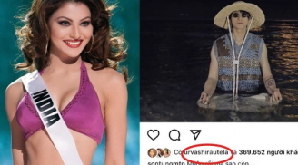 Hoa hậu Hoàn vũ Ấn Độ là fan cứng của Sơn Tùng, hễ có ảnh là thả tim 'không trượt phát nào'