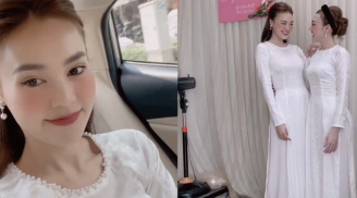 Dự đám cưới của em trai, Lan Ngọc ăn vận đơn giản vẫn khiến netizen ngẩn ngơ vì nhan sắc xinh đẹp
