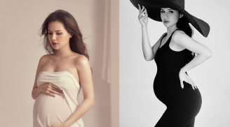 Phanh Lee khoe trọn bộ ảnh những tháng cuối thai kỳ, nhan sắc mẹ bầu xứng đáng đạt 10 điểm