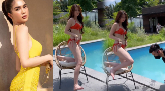 Từng bỏ sự kiện về giữa chừng vì nắng, Ngọc Trinh sẵn sàng diện bikini giữa hè chỉ để chụp hình