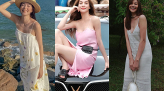 Hè này có 5 kiểu váy hai dây được sao Việt lăng xê nhiệt tình, từ đơn giản đến màu sắc đều có cả