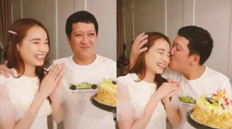Trường Giang dành nụ hôn ngọt ngào cho bà xã Nhã Phương trong ngày sinh nhật