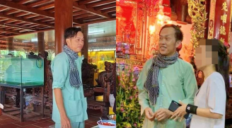 Xôn xao hình ảnh NSƯT Hoài Linh đeo khăn rằn che vết mổ u tuyến giáp sau ồn ào từ thiện