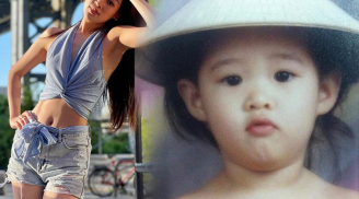 Khánh Vân khoe ảnh ngày xưa bé, nhan sắc được kiểm chứng đẹp từ trong trứng nước