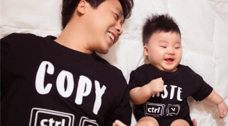 Hòa Minzy 'xả' hình con trai 6 tháng tuổi, ông xã liền đăng ảnh gửi lời yêu mà không quên nói chuyện “đẻ thuê”