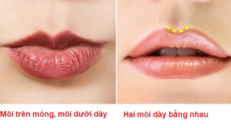 Xem độ dày mỏng của môi biết ngay vận mệnh sướng - khổ, sang - hèn