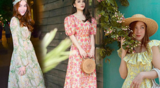 Khéo chọn phụ kiện khi diện váy hoa, mỹ nhân Việt tỏa sáng rực rỡ trong ngày hè