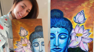 Khánh Vân bất ngờ khoe thành quả hội họa do chính tay cô vẽ, cộng đồng mạng khen nức nở